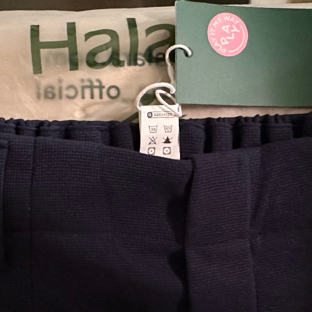 HALARA Classic Dark Blue Wide-Leg Trousers - Picture 4 of 5